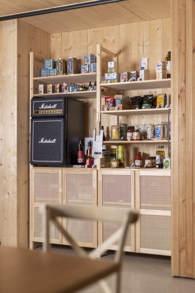Honesty bar with refreshments